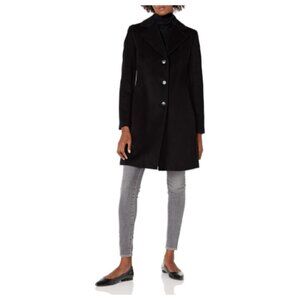*Calvin Klein* Classic Cashmere Single-Breasted Wool Coat 18 NWT